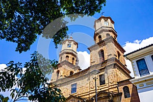 San Gil Church View in Santander, Colombia