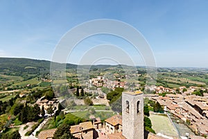 San Gimignano Italy scenic from above