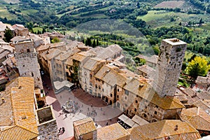 San Gimignano is a medieval town in Tuscany