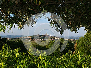 San Gimignano from oposing hill