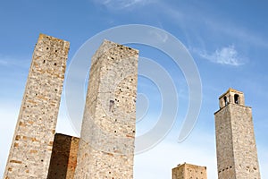 San Giminiano towers in Tuscany, Italy