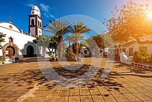 San Gines church in Arrecife city on Lanzarote island photo