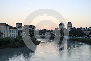 San Giorgio in Braida, Verona at night