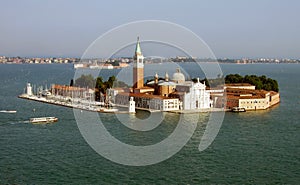 San Giorgio Maggiore island and church in Venice Italy