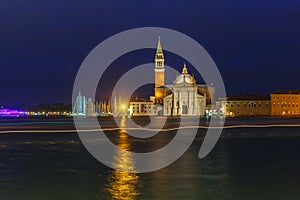 San Giorgio Maggiore in Venice lagoon, Italia photo