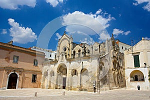 San Giovanni Battista church in Matera, Italy photo