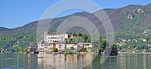 San Giulio Island,Lake Orta,Italy