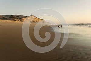 San Gregorio Beach at Sunset