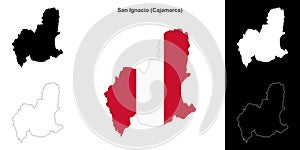 San Ignacio outline map