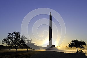 San Jacinto Monument at Dawn