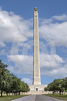 The San Jacinto Monument on a nice summer day