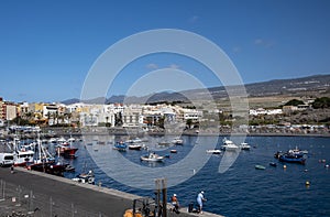 San Jaun harbour Canary Islands Tenerife Spain photo