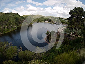 The San JerÃÂ³nimo dam in La Cumbre, Cordoba, Argentina photo