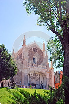 San JerÃÂ³nimo el Real church in Madrid, Spain photo