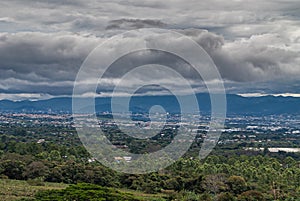 San Jose city seen from Alajuela Province, Costa Rica