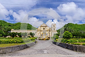 San Jose de Obrero Church view from road, Batanes photo