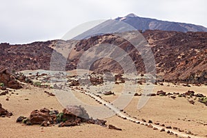 San Jose mines pumice in the canadas of Teide, Canary Islands, S