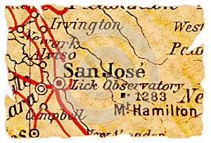San Jose old map photo