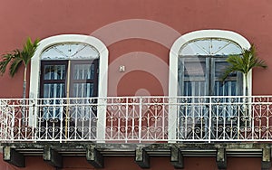 San Juan balconies, Old San Juan, Puerto Rico