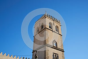 San Juan Batista church cathedral tower in Badajoz, Spain photo