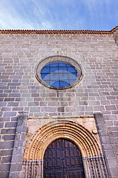 San Juan Bautista Church Door Avila Castile Spain