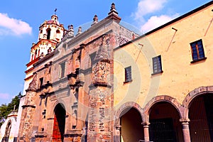 San Juan Bautista temple, main church of coyoacan in mexico city. VI