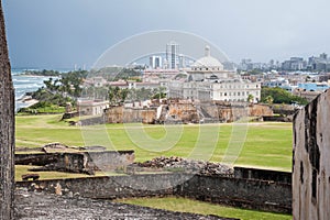 San Juan Coast from Castillo de San Cristobal Wall photo