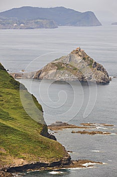 San Juan de Gaztelugatxe chapel in Basque country coastline. Spain