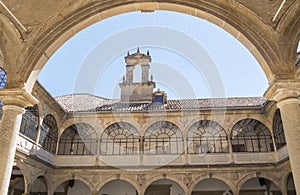 San Juan Evangelista University chapel cloister, old university, Baeza, Spain photo