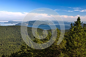 San Juan Islands view from Orcas Island photo