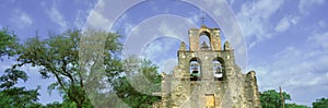 San Juan Mission National Park with close up of San Juan Mission Espada, San Antonio, TX photo