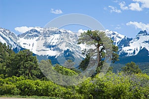 San Juan Mountains in June photo