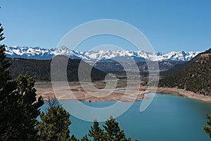 San Juan Mountains with Ridgway Reservoir