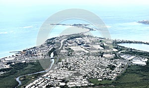 San juan puerto rico aerial view  panorama city