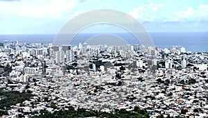 San juan puerto rico aerial view  panorama city