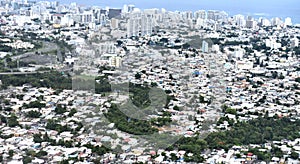 San juan puerto rico aerial view  panorama city