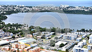 San juan puerto rico aerial view  panorama city