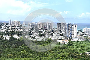 San juan puerto rico aerial view  panorama city