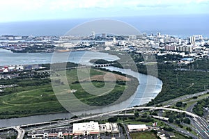San juan puerto rico aerial view  panorama city photo