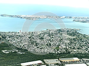 San juan puerto rico aerial view  panorama city