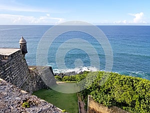 San Juan, Puerto Rico historic Fort San Felipe Del Morro.