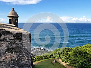 San Juan, Puerto Rico historic Fort San Felipe Del Morro.