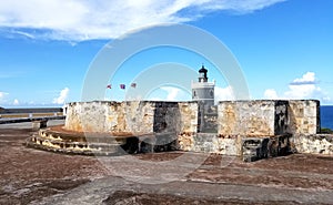 San Juan, Puerto Rico historic Fort San Felipe Del Morro.