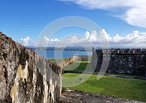 San Juan, Puerto Rico historic Fort San Felipe Del Morro.