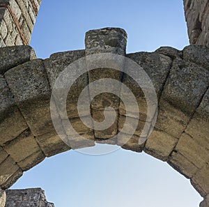 San Lazaro aqueduct roman remains, Merida, Spain