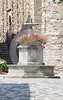 San Leo fountain