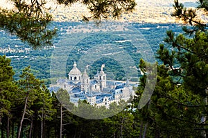 San Lorenzo de El Escorial Monastery From Above photo