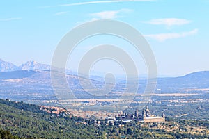 San Lorenzo de El Escorial town in Spanish country