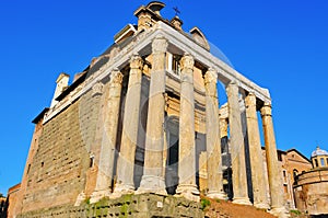 San Lorenzo in Miranda Church in Rome, Italy