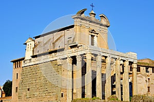 San Lorenzo in Miranda Church in Rome, Italy